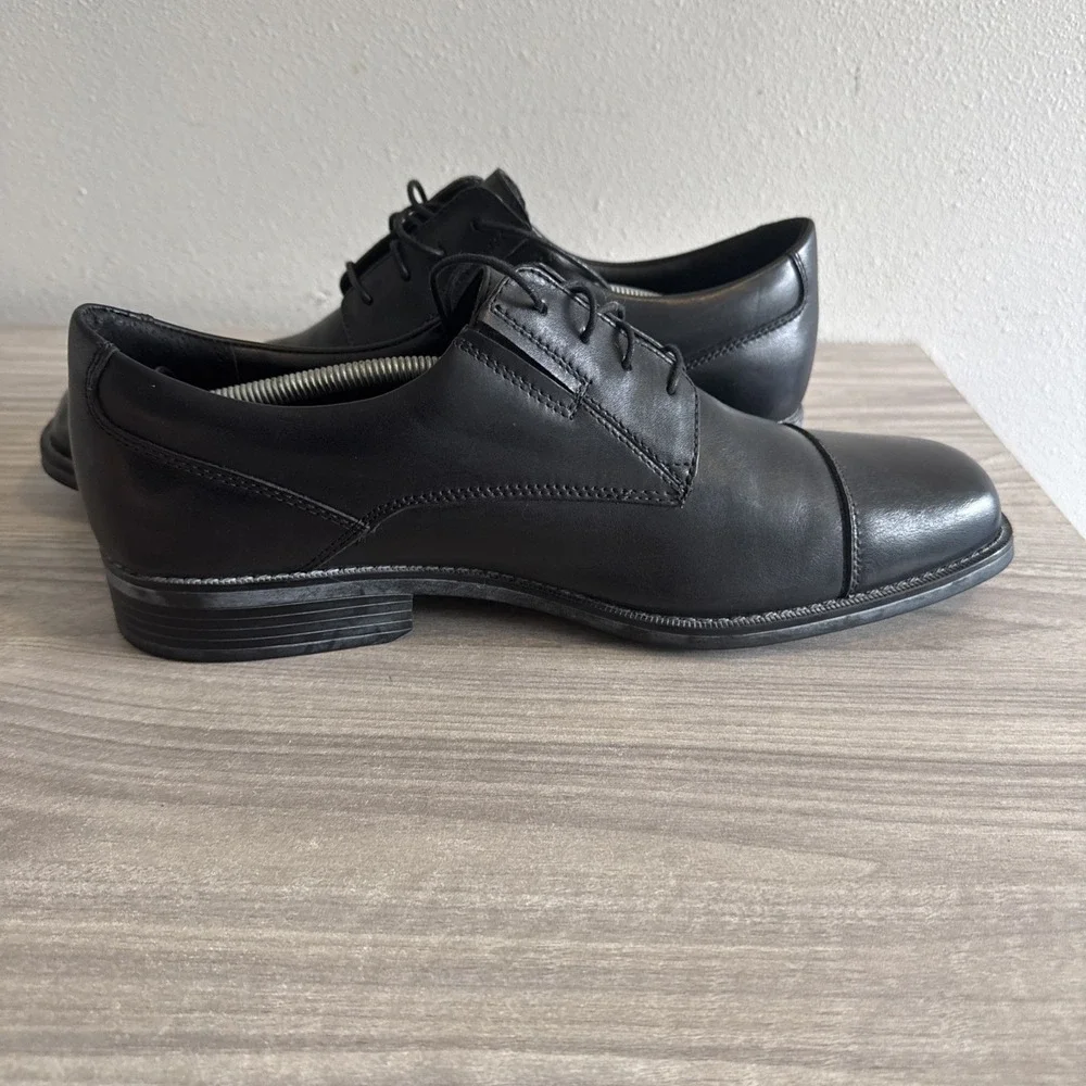 Bostonian Wenham Men's Cap Oxford Black Dress Shoes Sz 13